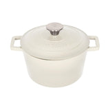 Rinkit Pebble Gloss Round Cast Iron Casserole Dish - 2.8L