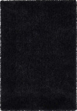 Chicago Black Shaggy Rug by The Rugs