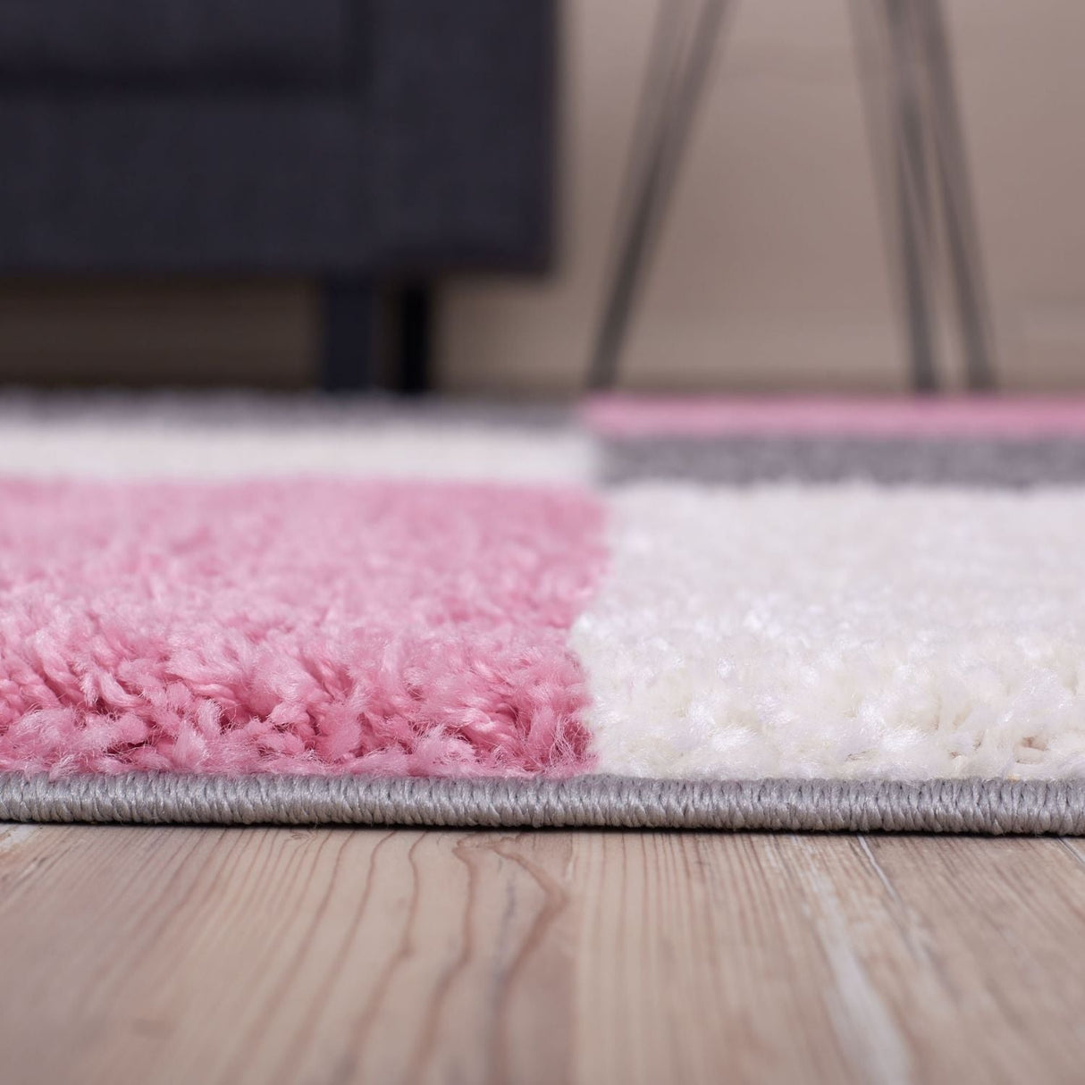 The Rugs Myshaggy Geometric Pink Rug