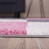 The Rugs Myshaggy Geometric Pink Rug