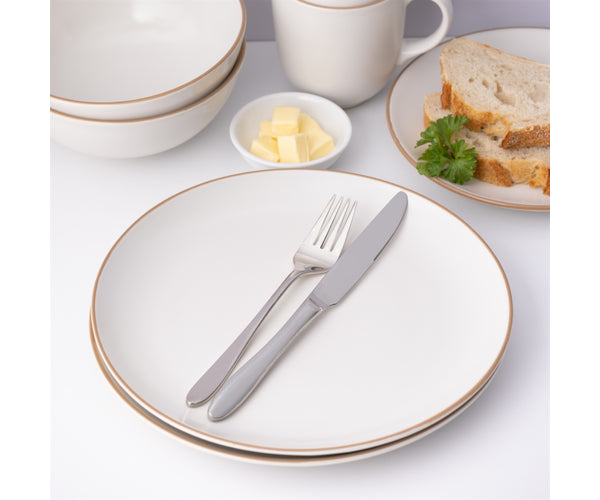 Mason Cash Classic Collection Dinner Set, Cream, Set of 12