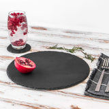 Rinkit Round Slate Coasters - Pack of Six