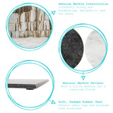 Rinkit Rectangle Marble Placemats Pack of Six - 30cm x 20cm