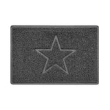 Nicoman Indoor Spaghetti Door Mat Embossed Star - Dark Grey