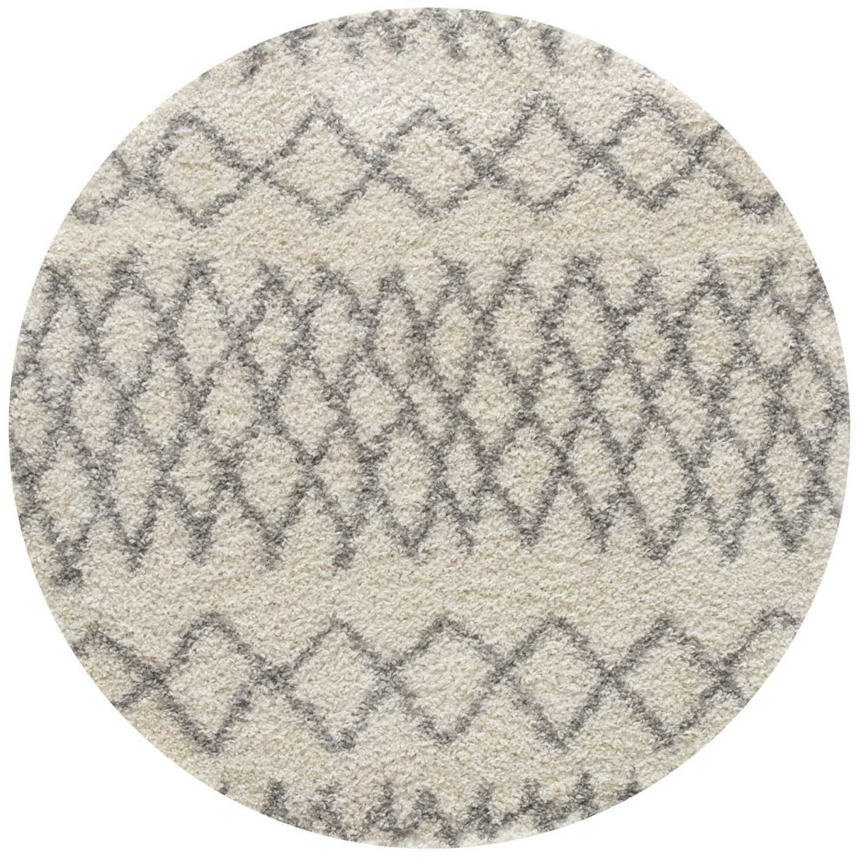 Moroccan Ivory Grey Shaggy Rug 900 | The Rugs