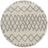 Moroccan Ivory Grey Shaggy Rug 900 | The Rugs