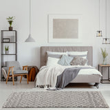 Moroccan Grey Shaggy Rug | 910