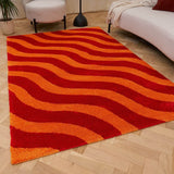 The Rugs Joli Wave Red Orange Rug