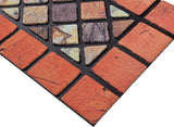 Nicoman Eco-Friendly Rubber Step Mat - Red Border