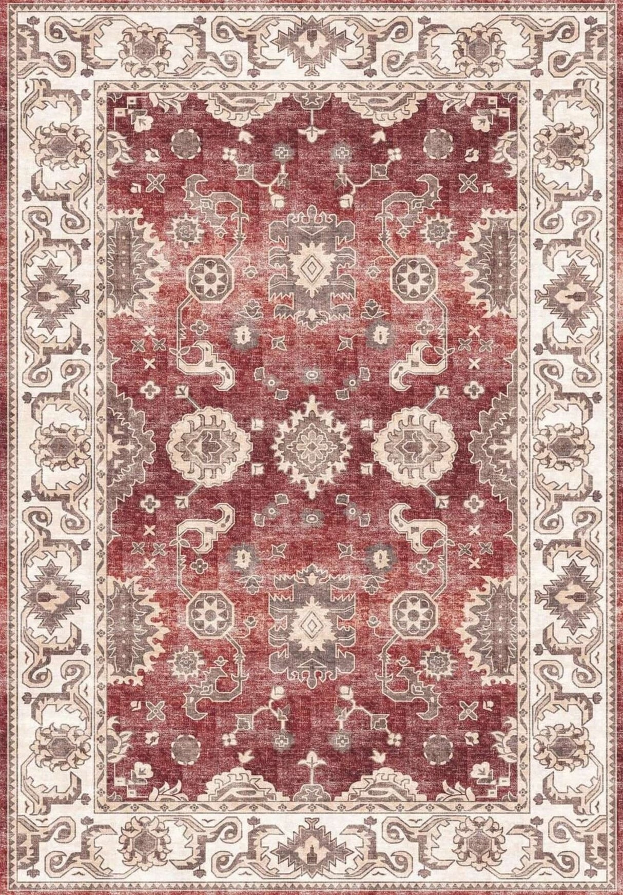 Jasru Vintage Washable Rug | The Rugs