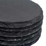 Rinkit Round Slate Placemats Pack of 6 - 33cm