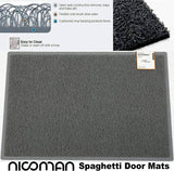 Nicoman Indoor Dirt Trapper Door Mat - Fan Pattern
