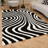The Rugs Joli Striped Black & White Rug