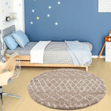Moroccan Beige Shaggy Rug 920 by The Rugs