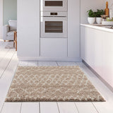 Moroccan Beige Shaggy Rug 920 by The Rugs
