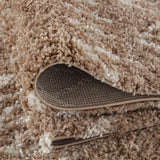 Moroccan Beige Shaggy Rug 920 by The Rugs