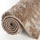 Moroccan Beige Shaggy Rug 920 by The Rugs