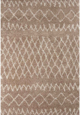 Moroccan Beige Shaggy Rug 920 by The Rugs