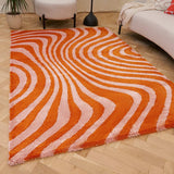 The Rugs Joli Striped Orange Pink Rug