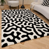 The Rugs Joli Doodle Black White Rug