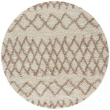 Moroccan Ivory Beige Shaggy Rug | 100% polypropylene