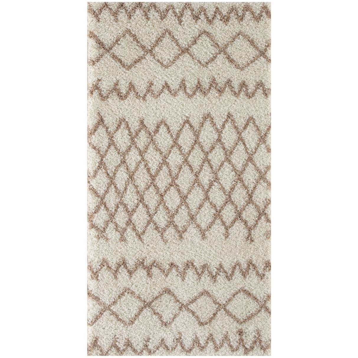 Moroccan Ivory Beige Shaggy Rug | 100% polypropylene