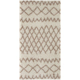 Moroccan Ivory Beige Shaggy Rug | 100% polypropylene