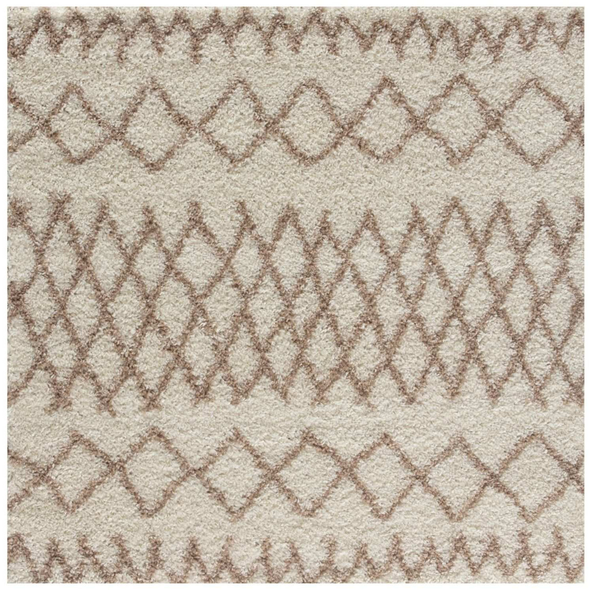 Moroccan Ivory Beige Shaggy Rug | 100% polypropylene