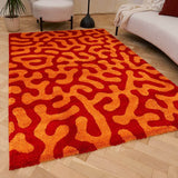 The Rugs Joli Doodle Red Orange Rug