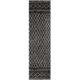 Moroccan Dark Grey Shaggy Rug | 940