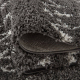 Moroccan Dark Grey Shaggy Rug | 940