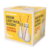 Jeray Bar Bespoke Edison Light Bulb Glasses, 400ml, Pack of 4