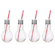 Jeray Bar Bespoke Edison Light Bulb Glasses, 400ml, Pack of 4