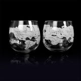 Jeray Bar Originale Globe Rocker Glasses, Pack of 2, 300ml