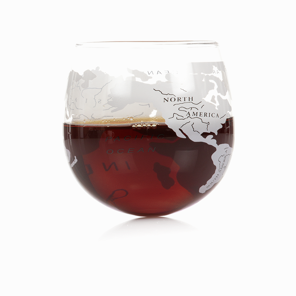 Jeray Bar Originale Globe Rocker Glasses, Pack of 2, 300ml