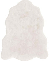 Luxury White Faux Fur Rug
