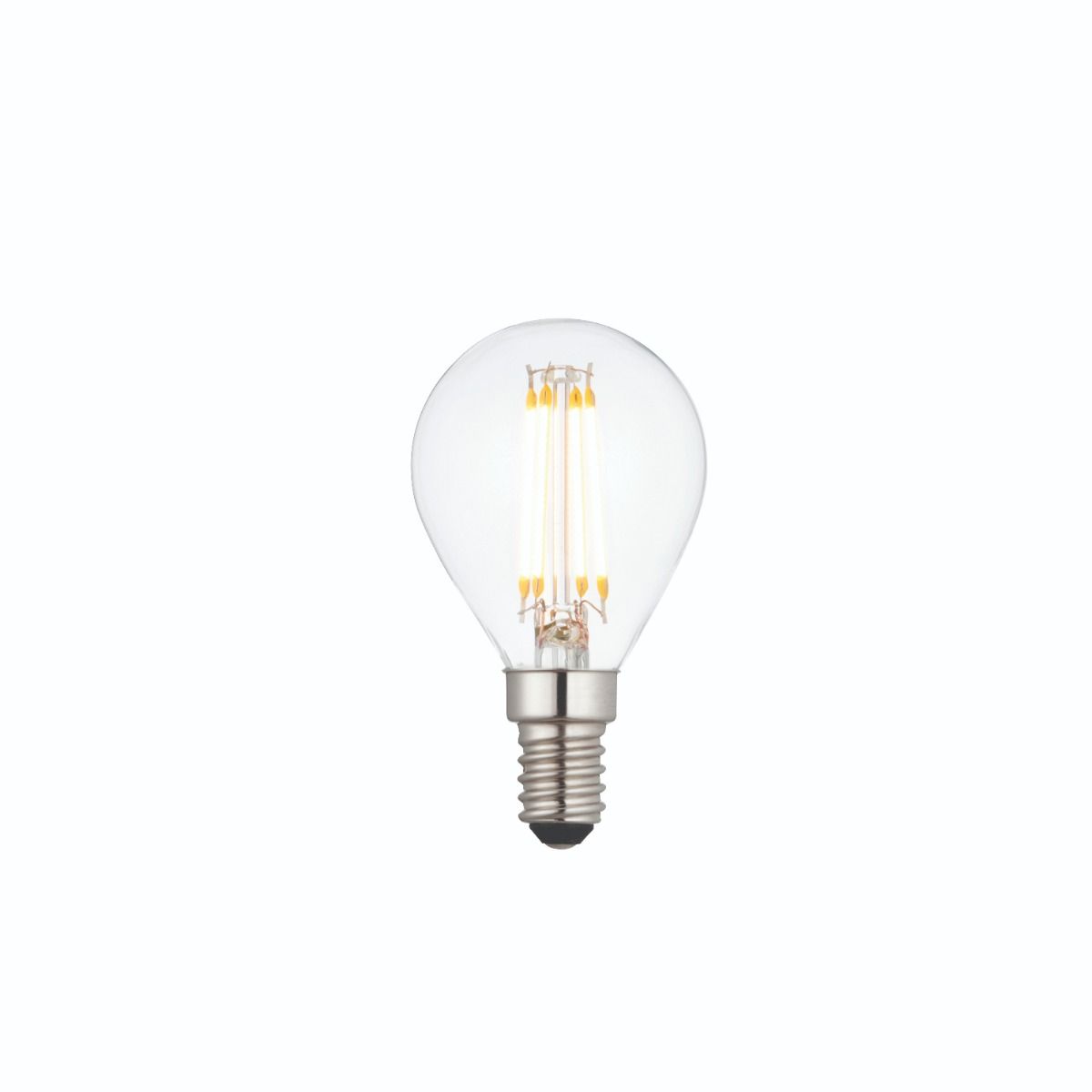 Pagazzi E14 SES 4W LED Clear Golf Warm White Dimmable Bulb