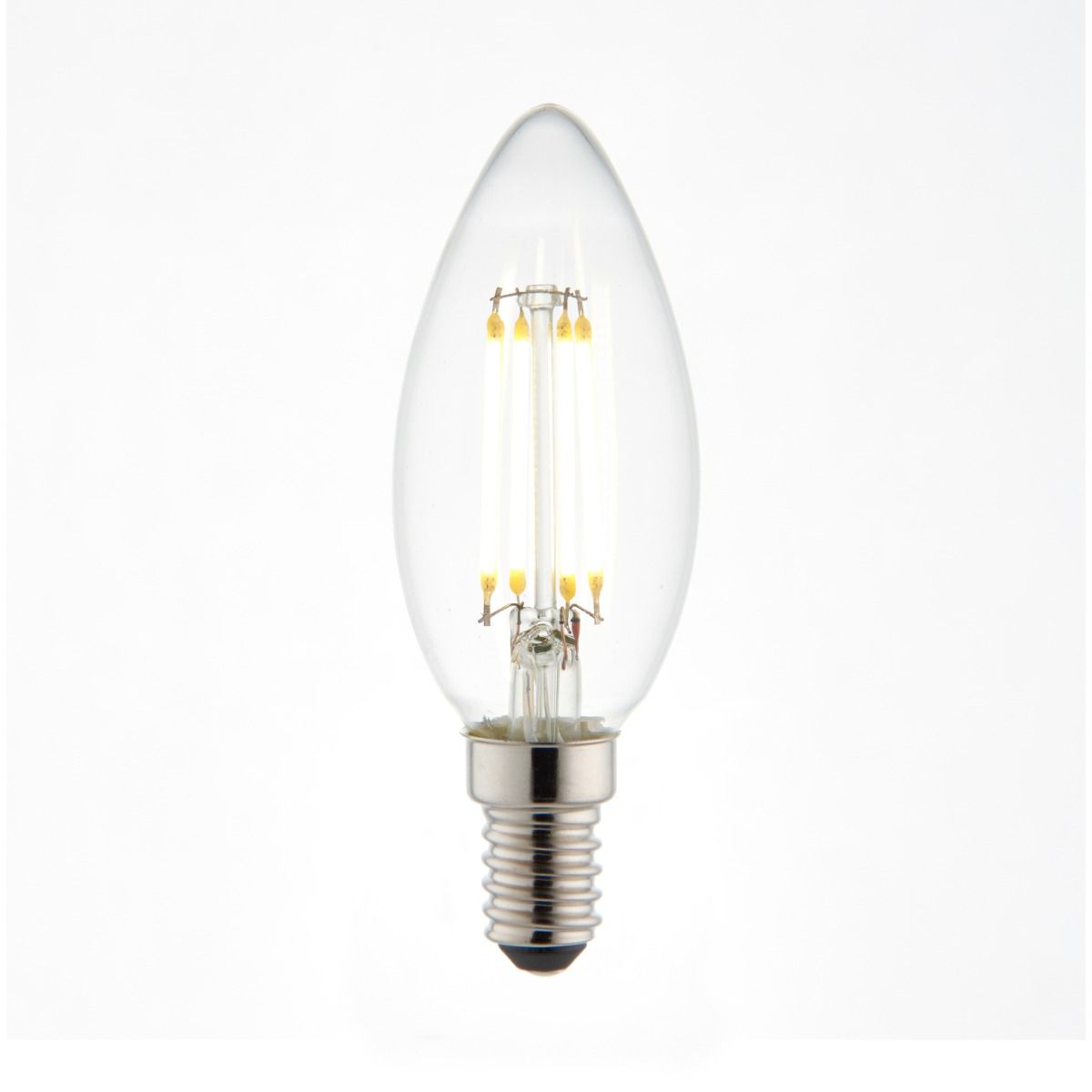 Pagazzi E14 4W LED Clear Candle Dimmable Bulb
