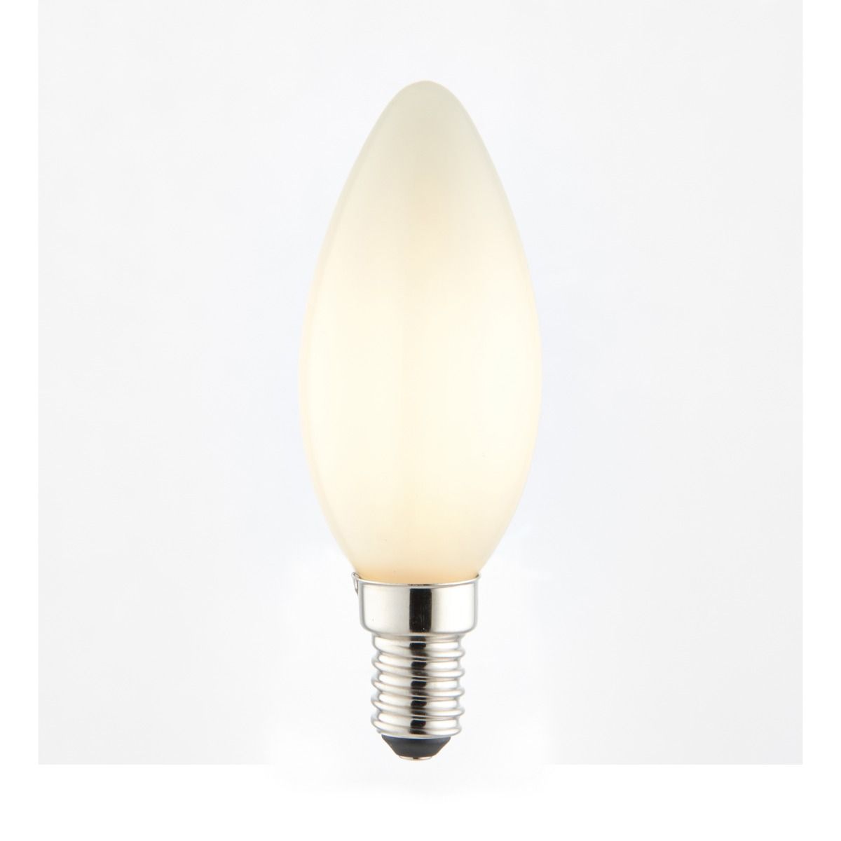 Pagazzi E14 SES 4W LED Candle Coated Cool White Dimmable Light Bulb