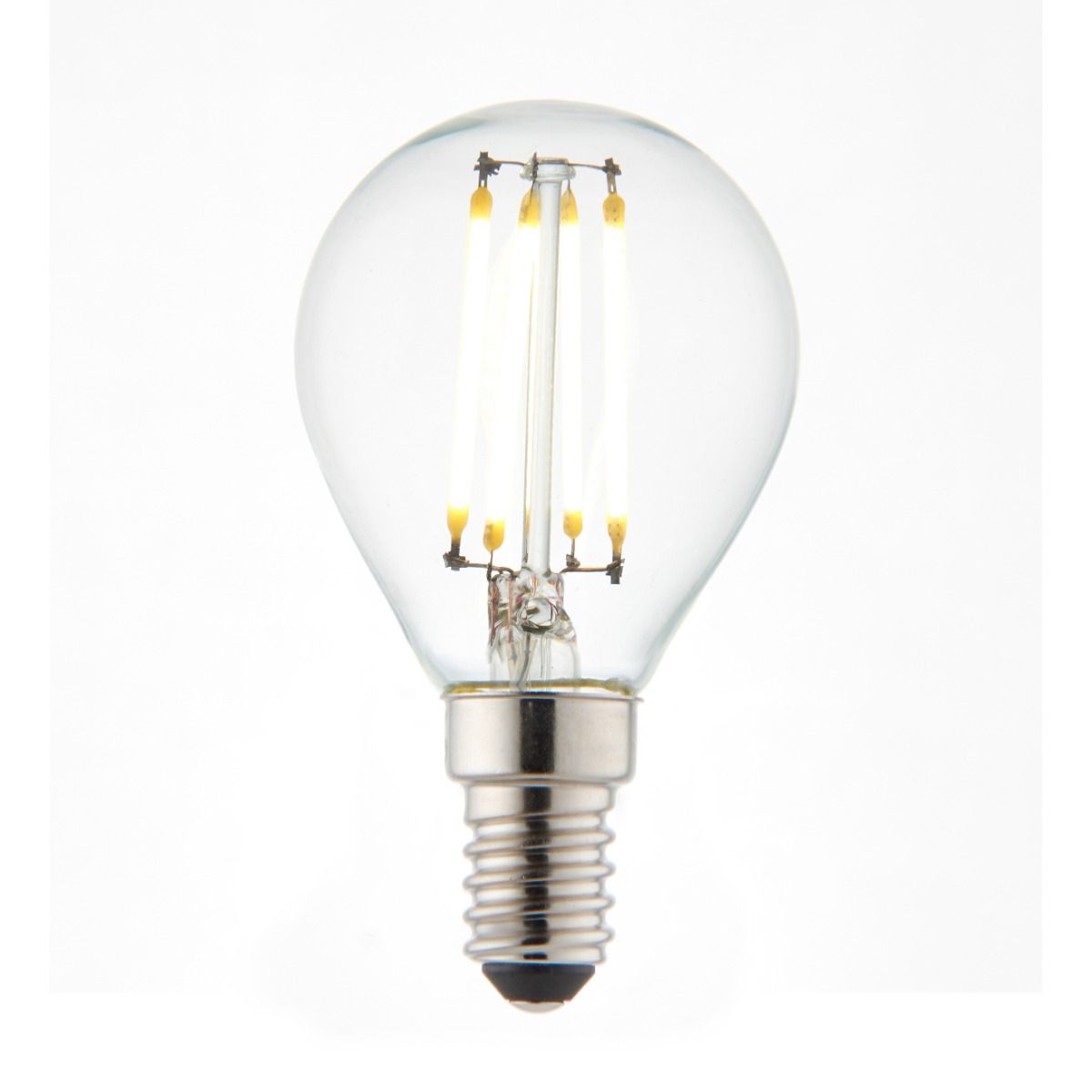 Pagazzi E14 SES 4W LED Golf Clear Cool White Dimmable Light Bulb