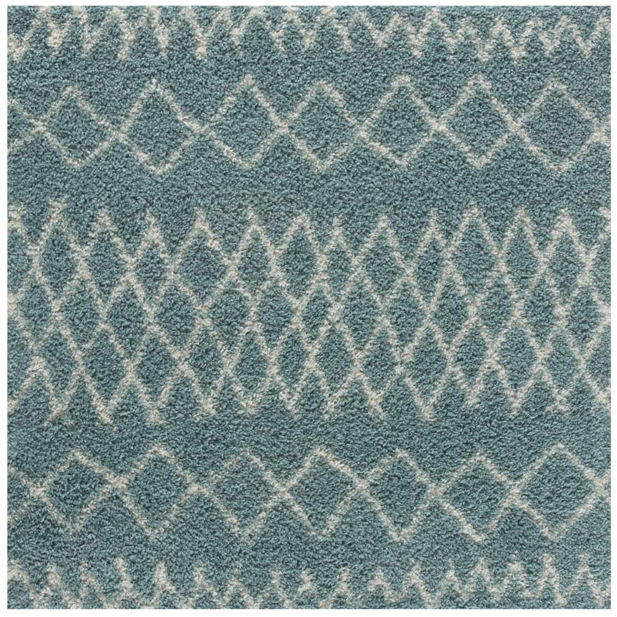 Moroccan Duck Egg Blue Shaggy Rug 950 by The Rugs