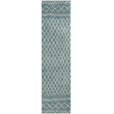 Moroccan Duck Egg Blue Shaggy Rug 950 by The Rugs