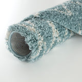 Moroccan Duck Egg Blue Shaggy Rug 950 by The Rugs