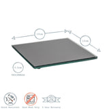 Rinkit Square Glass Coasters Pack of 6 – 10cm