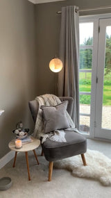 Pagazzi Cato Marble Glass and Chrome Floor Lamp - 150cm