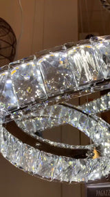 Pagazzi Mademoiselle 2-Light Polished Chrome & Crystal LED Pendant