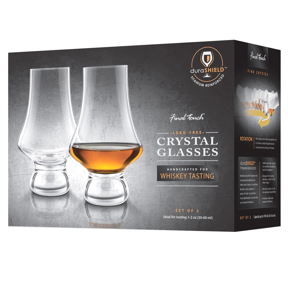 Jeray Final Touch Whisky Tasting Glass, Pack of 2, 195ml