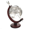 Jeray Bar Originale Silver Plane Globe Decanter, 750ml