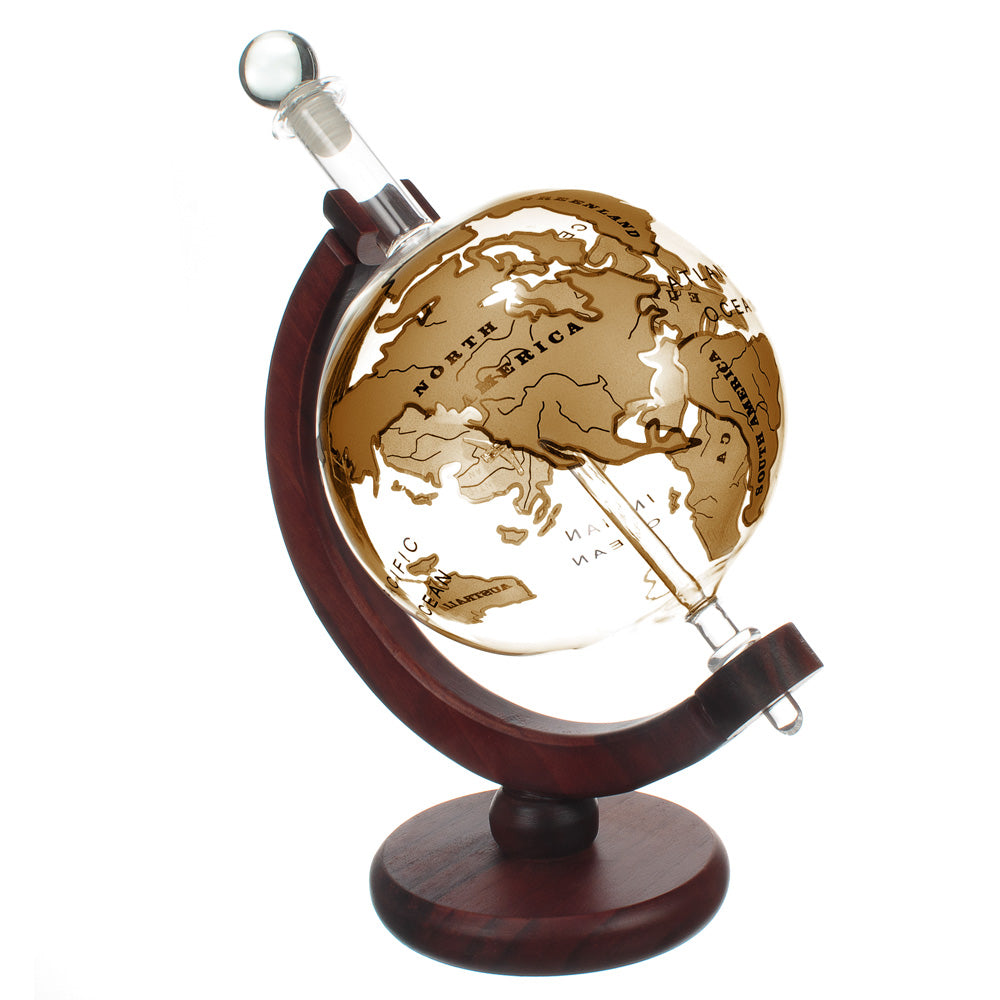 Jeray Bar Originale Gold Globe Tank Decanter, 750ml