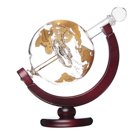 Jeray Bar Originale Gold Globe Tank Decanter, 750ml